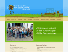 Tablet Screenshot of kiga-sonnenblume.de